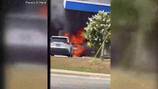 Fire erupts at gas pump outside DeKalb County Chevron, cause of fire unknown