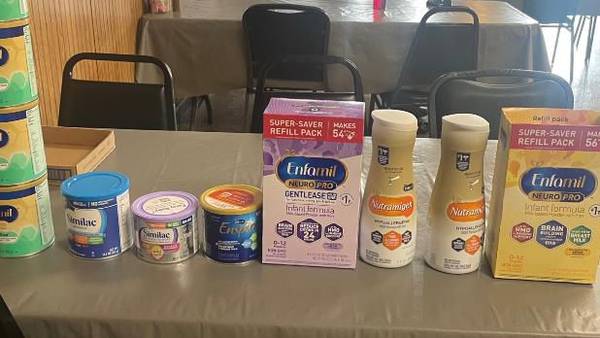 Nonprofit collecting donated infant formula