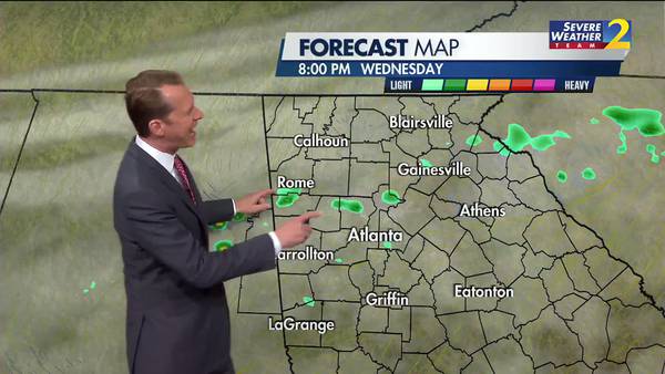 Dry overnight, chance of isolated showers tomorrow