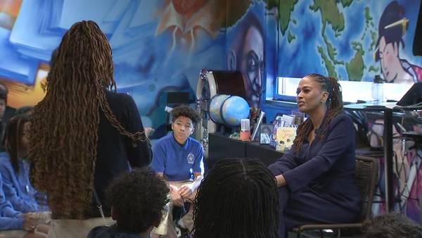 Director Ava DuVernay visits Ron Clark Academy to talk about her new film “Origin”