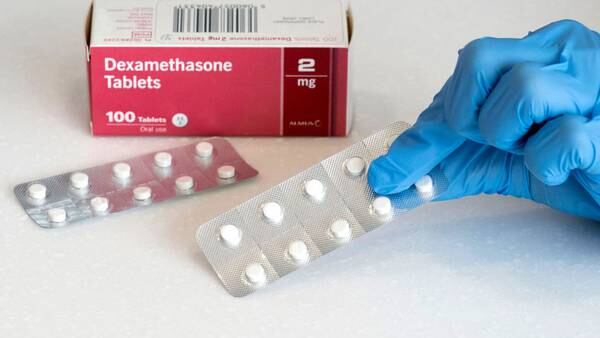 What is dexamethasone, steroid Trump given?
