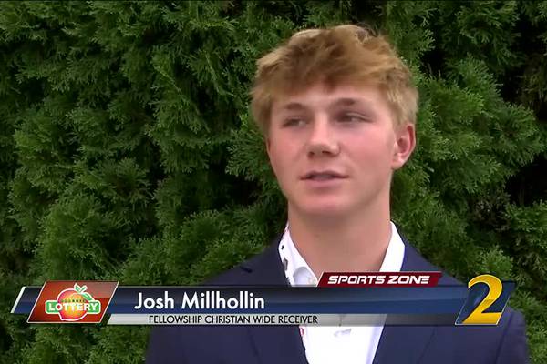 Fellowship Christian's Josh Milhollin: Georgia Lottery Scholar Athlete
