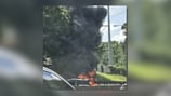 Bus fire shuts down I-75 in northwest Atlanta