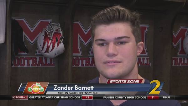 Milton's Zander Barnett: Georgia Lottery Scholar Athlete