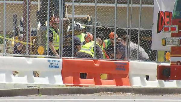Construction worker rescued after trench collapse at site of new Brookhaven city hall project