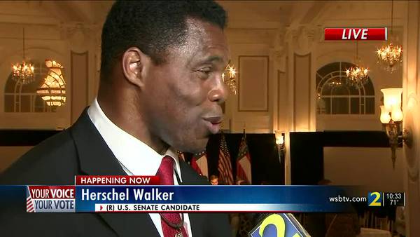Herschel Walker speaks with Channel 2 after winning Republican primary for U.S. Senate