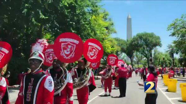 Jonesboro High School Marching Band represents Georgia in the national Independence Day parade