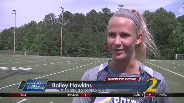 Cambridge's Bailey Hawkins: Montlick & Associates Athlete of the Week