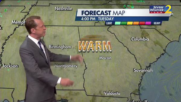 Clouds will build up but dry conditions are expected for Tuesday