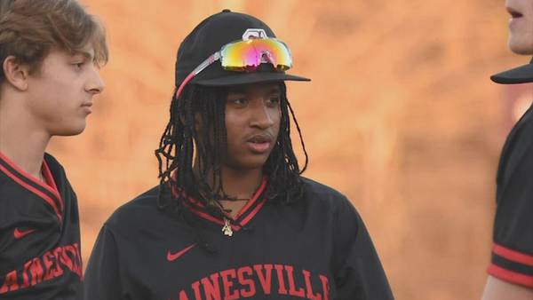 Gainesville High School baseball player hit in the head with bat declared brain-dead