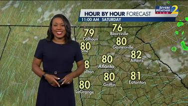 Another hot day for Saturday, possible passing showers in certain areas
