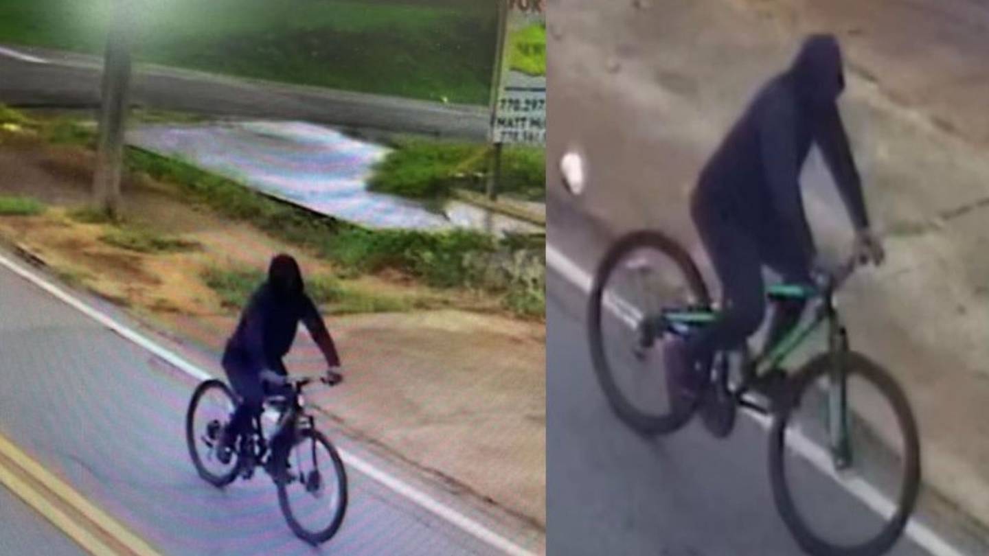 According to the Georgia police, a man steals from a organization and flees on a bicycle, reports WSB-Television Channel two.