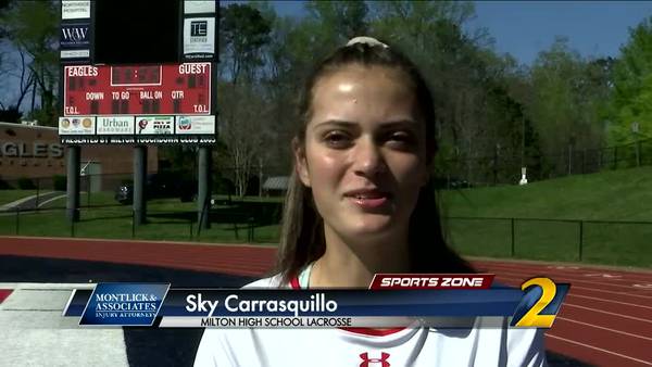 Milton's Sky Carrasquillo: Montlick & Associates Athlete of the Week