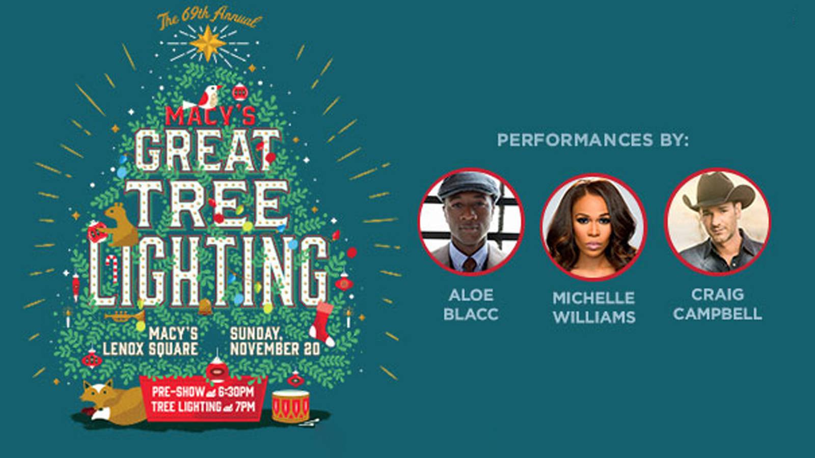 Macy's Great Tree Lighting live TONIGHT on Channel 2 WSBTV Channel 2