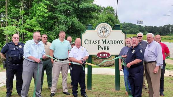 Ribbon cutting held at new park named for local fallen officer