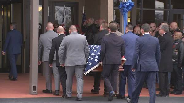 Neighbors, family members of law enforcement line procession to pay respects to Coweta deputy