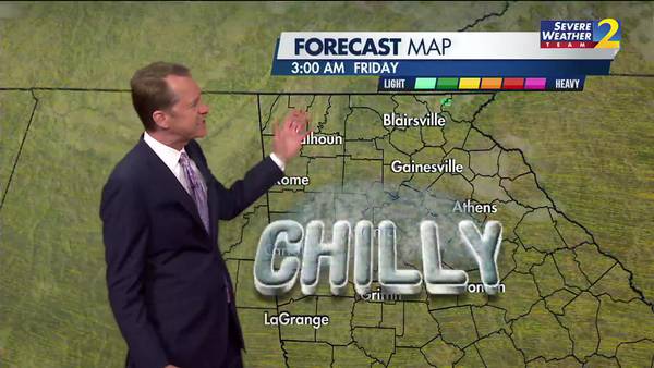 Chilly temperatures move in overnight, gusty tomorrow