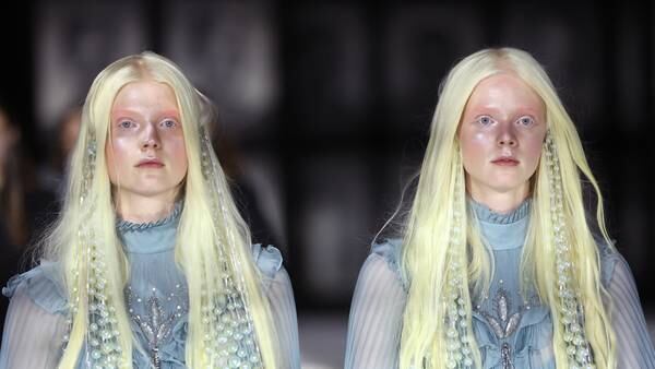 Photos: Identical twins strut down the catwalk at Gucci 'Twinsburg' Fashion Show