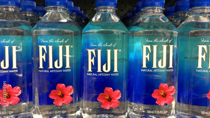 Bottles of Fiji water