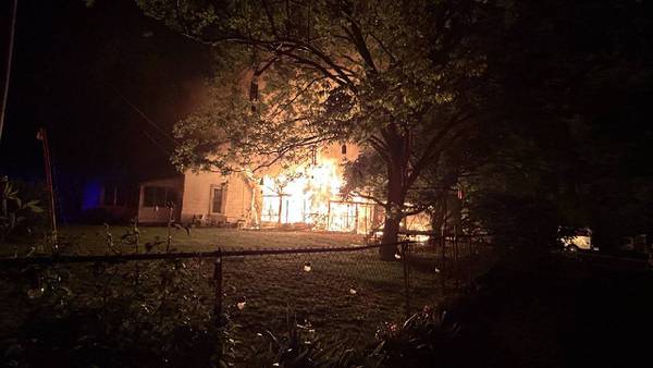 Lightning strike believed to have house fire in Gwinnett County neighborhood