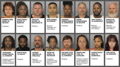 PHOTOS: 16 arrested in illegal sex sting in Hall County