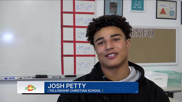 Fellowship Christian's Josh Petty: Georgia Lottery Scholar Athlete