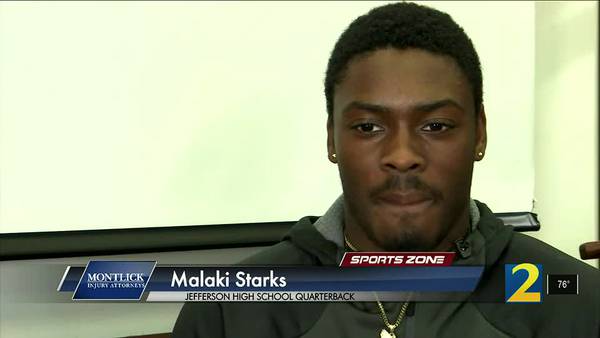 Jefferson's Malaki Starks: Montlick Injury Attorneys Athlete of the Week