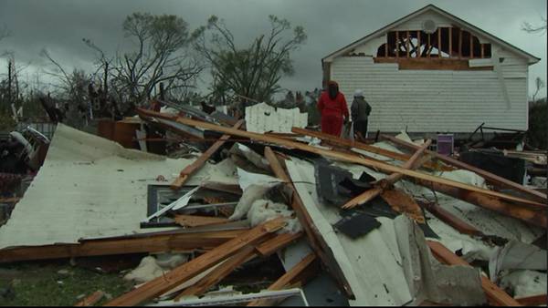 Tornado leaves at least 100 structures damaged, several people injured in Troup County