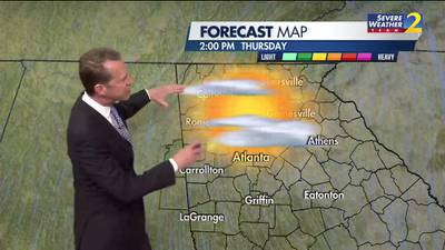 Mostly cloudy skies overnight into Thursday