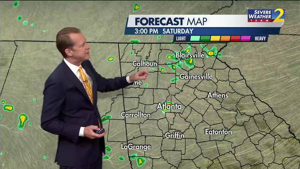 A dry but muggy start to your Saturday