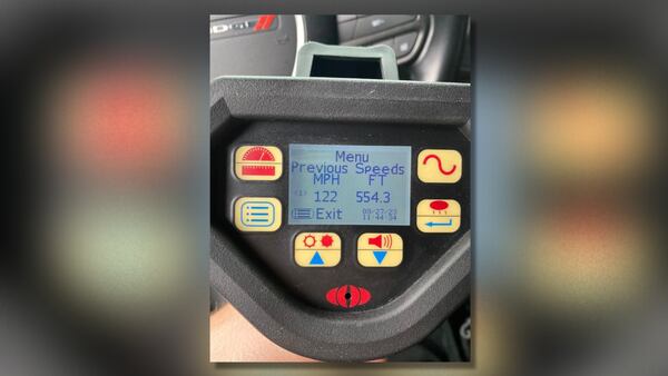 Officers clock driver going 122 mph in construction zone on Ga. 400