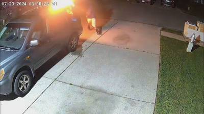 Video shows man firebomb Gwinnett family's car in seemingly random attack