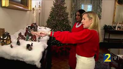Georgia First Lady Marty Kemp gives Channel 2 private tour of Governor’s Mansion for holidays 