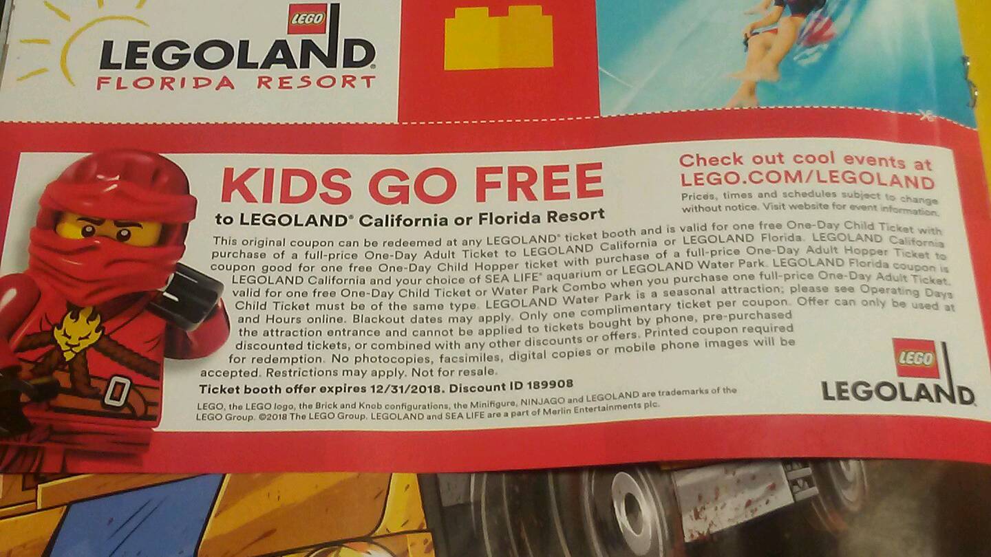 Legoland florida coupons cheap 2018