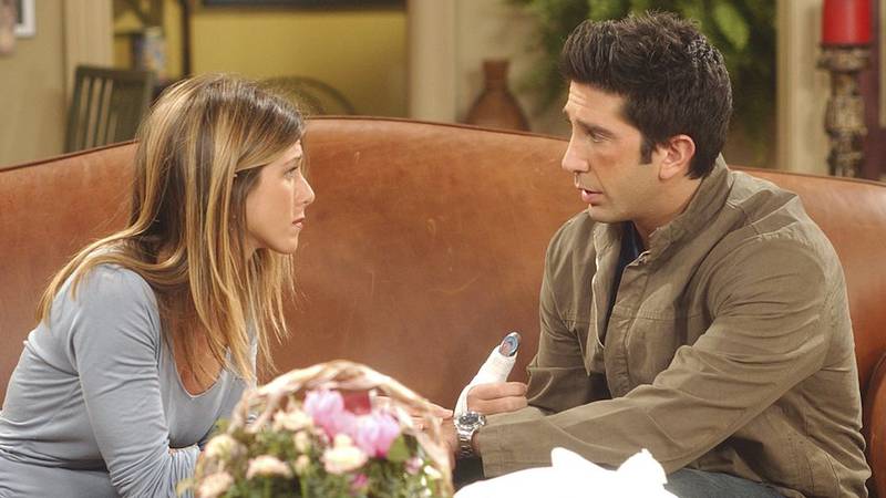 Jennifer Aniston and David Schwimmer.