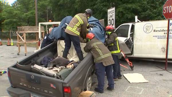 ‘Cutting cars, rescuing people:’ Atlanta firefighters train for national extrication competition