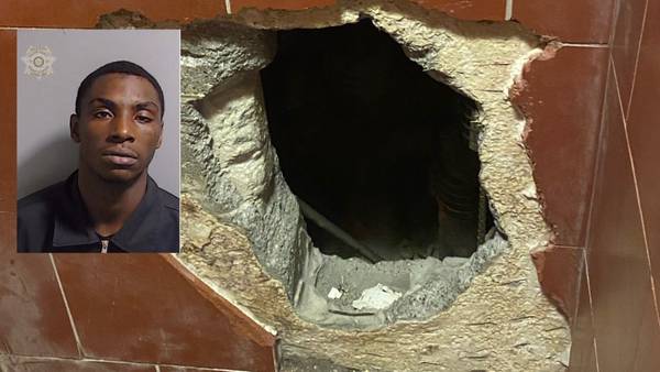A Fulton Co. Jail inmate dug a tunnel through a wall, but he was not trying to escape
