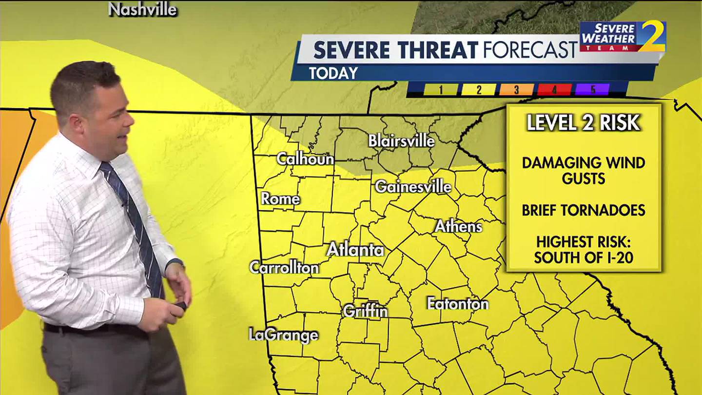 Be weather aware: Severe storms, flooding and tornadoes possible in metro Atlanta