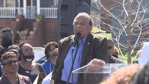 Andrew Young speaks ahead of unveiling of new statue