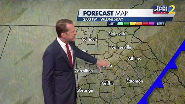 Rain moves out tonight, clear for the rest of the week