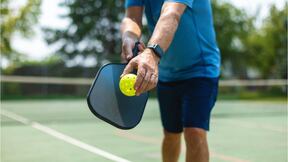 Mom beats 'these guys' playing pickleball. The 'guys' were