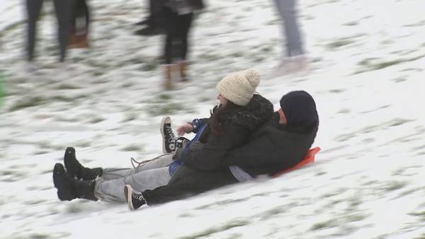 College students start sledding at University of North Georgia