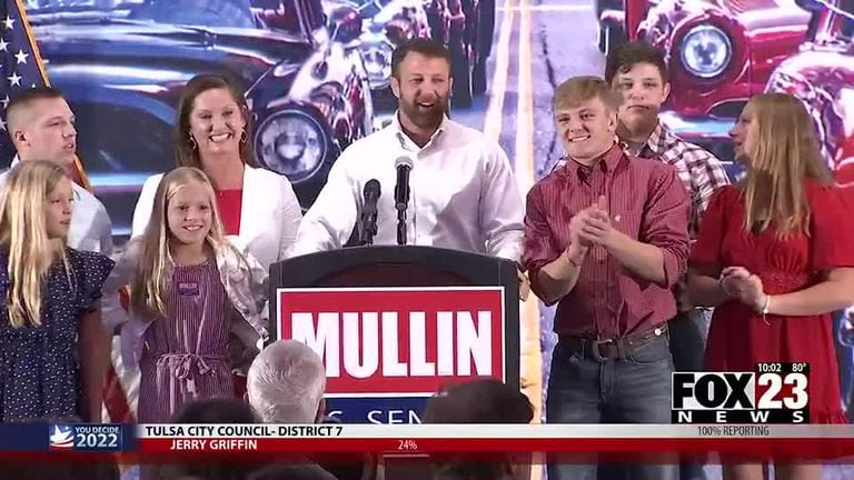 Markwayne Mullin wins Republican bid for U.S. Senator Inhofe's seat – FOX23  News