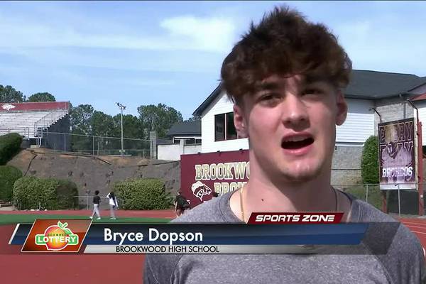 Brookwood's Bryce Dopson: Georgia Lottery Scholar Athlete