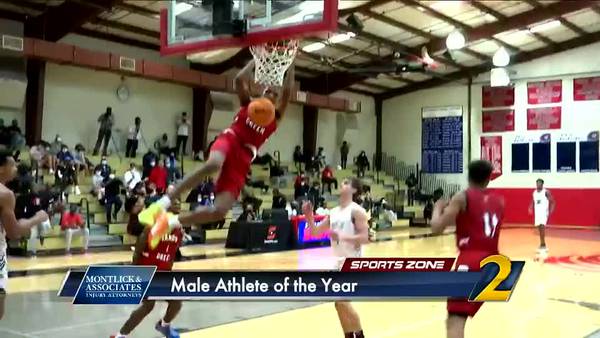 Who should be named the Montlick & Associates Male Athlete of the Year?