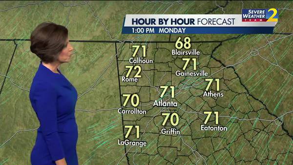 Cool start expected Monday morning