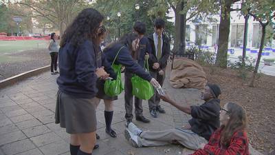 Labor of love: Students work after school to feed, comfort homeless in downtown Atlanta