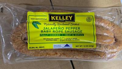 Recall alert: Kelley Foods recalls smoked baby rope sausage over misbranding