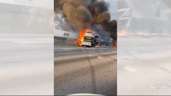 I-85 NB in Gwinnett County reopens after massive fire causes hours-long shutdown