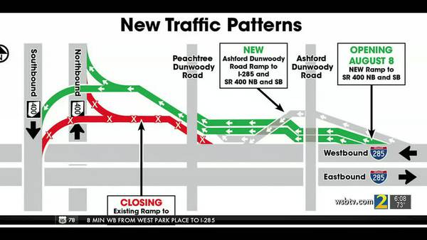New exit lane opens on I-285
